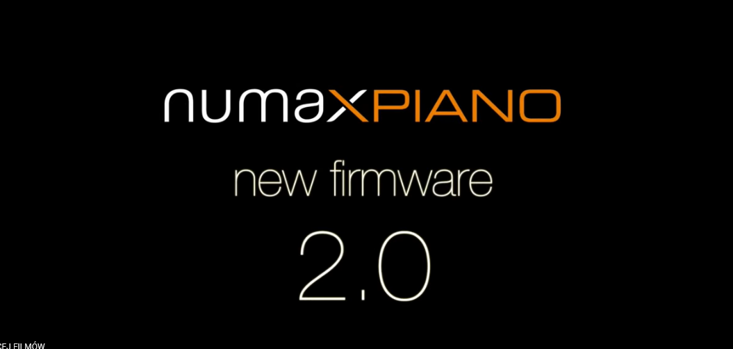 Numa X Piano 2.0 - aktualizacja oprogramowania